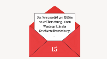 Türchen 15: Toleranzedikt